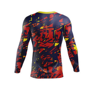 Ventes en gros de rashguards personnalisés avec logo OEM ODM, rashguards de sport en spandex imprimés par sublimation, rashguards de compression, rashguards de MMA - Product Image 2