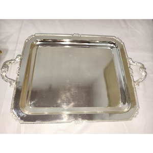 Plateau de service alimentaire en rotin de couleur marron forme ronde de bonne qualité avec poignée plateau de service de Dessert alimentaire pour les exportations de l'Inde - Product Image 3