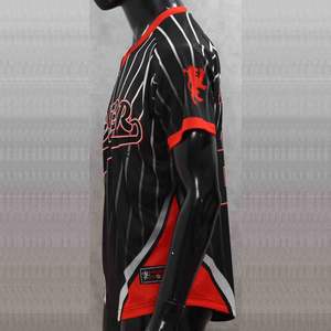 Qualité Respirant Hommes Crewneck Bouton Sergé Sublimé Baseball Uniformes Jeunesse et Adulte Sportswear Ensembles Usine Prix Style - Product Image 5