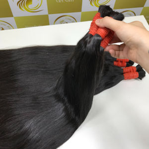 ผมต่อแบบ Remy ผมตรงสีธรรมชาติแบบไม่ผ่านกระบวนการผมลอนแบบหลวมแบบไม่ผ่านกระบวนการผมเป็นลอนแบบ100% - Product Image 1