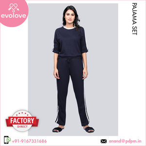 ชุดนอนผ้าฝ้าย2ชิ้นของผู้หญิงชุดกลางคืนนุ่มสบายชุดเซ็กซี่คุณสมบัติผู้ซื้อของแท้เดียวของ100% - Product Image 2