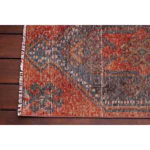 1.6x2.8 ft Rug, Vintage Turkish Small Rug, <b>Red</b> <b>Wool</b> Rug - Product Image 4