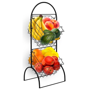 Cesta de Metal de frutas personalizada de alta venta, diseño personalizado, cesta de frutas Premium para mesa, tienda de uso de cocina - Product Image 2