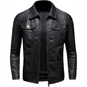 Nouveau 2025 vente chaude meilleure qualité hommes haute qualité Design de mode veste en cuir - Product Image 2