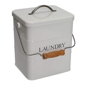 Stylish Galvanised Metal <b>Laundry</b> Storage Container <b>With</b> <b>Lid</b> And Handle Durable <b>Bin</b> Perfect For Home And Daily Organization - Product Image 1