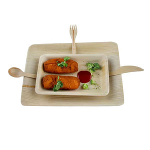 ใบปาล์มธรรมชาติ 100% อาหารเย็นแบบใช้แล้วทิ้งถาดใบปาล์มย่อยสลายได้สําหรับงานปาร์ตี้ - Product Image 1