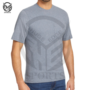 เสื้อยืดผ้าฝ้ายผู้ชายมีคอกลมออกแบบโลโก้ได้ตามต้องการไร้รอยต่อสำหรับลุคลำลองในฤดูร้อน - Product Image 4