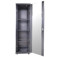 Centre de données 19 pouces 32U 37U 42U 600x600mm Armoire de serveur sur pied avec bordures de porte ventilées avec serrure à poignée