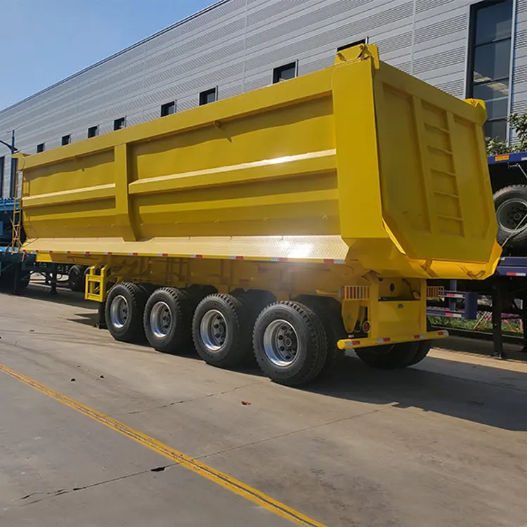 Fabriek Groothandel Standaard 3 Assen 12-wiel Kolen Transport Kantelen Dumper Achterste Dump Oplegger