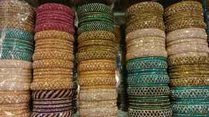 Antique Kundan Bangles with Elegant Latkan Charms A Classic Timeless Addition to Your Jewelry Collection - Product Image 4