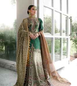 ชุดเดรสปาร์ตี้สไตล์ปากีสถานสำหรับผู้หญิงที่มีงานปักด้วยมือสวยงามมาใหม่ล่าสุดแคนาดา - Product Image 3