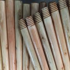 Hilo italiano 180cm X 2,2 cm Escoba con mango de madera redonda natural Recogedor elegante con diseño único - Product Image 2