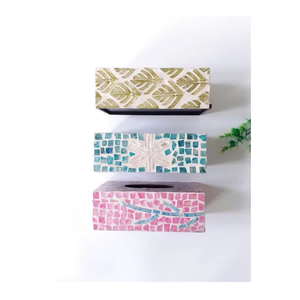 Luxury Mother of Pearl <b>Tissue</b> Holder <b>Box</b> Handcrafted Mother of Pearl <b>Tissue</b> Holder Decorative Gift for Holiday - Product Image 2
