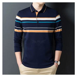 Camiseta de manga larga con cuello redondo, Polo con estampado de logotipo, alta calidad - Product Image 2