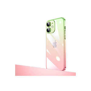 Funda Protectora Trasera para iPhone 12, Color Degradado Brillante, Resistente a Impactos, con Protección de Cámara de Silicona Electrochapada, Moderna - Product Image 1