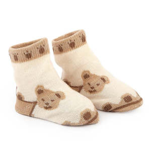 Newborn <b>Booties</b> - Brown - Product Image 2