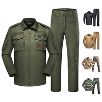 Ensemble uniforme de chasse camouflage pour homme, manches longues, respirant, en polyester, prêt à être expédié pour la saison printanière