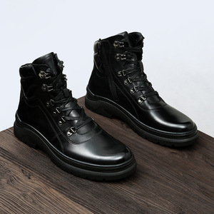 <b>Vintage</b> Suede Chukka <b>Boots</b> with Classic Lacing Wear Resistant Heel for Men's Business Casual and Retro Shoes - Product Image 3