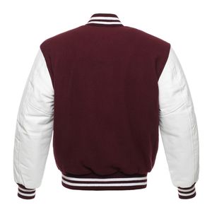 Blouson de baseball vintage personnalisable pour hommes grande taille décontracté Satin Varsity Sheep Accents CollegeBaseballjacket pour hommes - Product Image 3