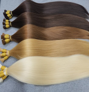 Pelo de bebé de alta calidad pelo crudo a granel venta al por mayor mechones rectos naturales pelo humano a granel - Product Image 2