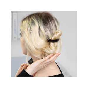 คลิปหนีบผมหมุดรูปกระดองเต่าพลาสติกแข็งแรงทรงสี่เหลี่ยมโค้ง3สีแบบลำลองสำหรับความงามสไตล์เกาหลี K-Beauty - Product Image 5