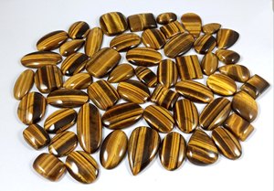 Cabujón de ojo de tigre natural, venta al por mayor de piedras preciosas de ojo de tigre, piedras preciosas sueltas para la fabricación de joyas, piedras preciosas de ágata - Product Image 6