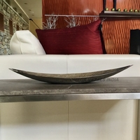 Moderne gepolijste metalen decoratieve serveerschaal voor presentatie, premium centerpiece voor restaurants, catering, feesten, aanpasbaar