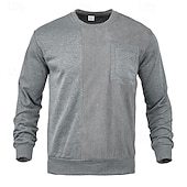 Sweat-shirt décontracté pour hommes Sweat-shirt de jogging en coton de couleur unie de qualité supérieure Sweat-shirt à séchage rapide à motif personnalisé pour hommes - Product Image 3