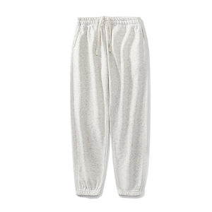 Wholesale 100% Cotton Sweatpants Jogger Custom Logo Sweatpants New Style Baggy Straight for Men Fleece Woven Woolen Regular - Product Image 2