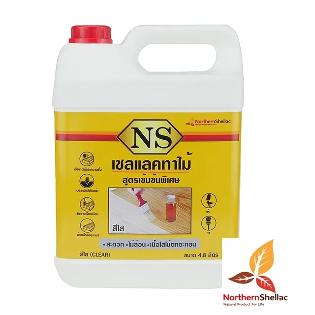 Gommalacca trasparente 4.80L da Premium Lac di NS Northern Shellac Thailand Export Grade Global Brand pronto per la spedizione
