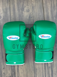 High Quality Customizable Laced Winning Genuine Leather Adjustable Wrist Strap <strong>Hook</strong> <strong>Loop</strong> Closure Full Finger Hand Boxing Gloves - Product Image 6