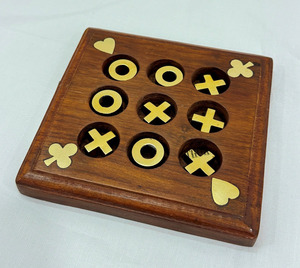 XOXO บล็อก Tic Tac Toe เกมกระดานเหมาะสำหรับเด็กเกมครอบครัวและเกมกลางคืนสำหรับผู้ใหญ่บ้านไร่ตกแต่งสำหรับกาแฟ - Product Image 2