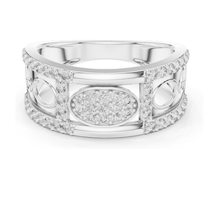 Anillo de Diamante Cultivado en Laboratorio de 0.576 CT para Mujer, Claridad VVS-VS EF, Oro de 18KT, 14KT, 10KT y Plata 925, Oro Rosa, Amarillo y Blanco - Product Image 3
