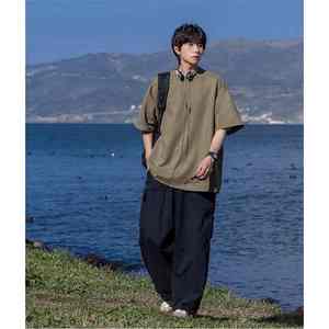 T-shirt pour homme personnalisé, chemise vintage surdimensionnée, respirante, couleurs unies, logo personnalisé imprimé, t-shirt vierge pour homme - Product Image 4