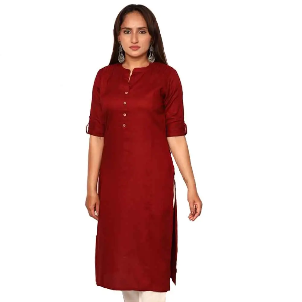 Designer Rayon Kurta & Kurti mit für alle Gelegenheiten Hochzeits kleidung Lange Frauen Baumwolle Sommer Hersteller von indischen Kurtis