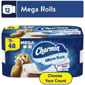 Charmin Ultra Soft 12 Mega Rolls <b>Toilet</b> Paper 224 Sheets Per Roll Beauty & Personal Care <b>Product</b> for Effective <b>Cleaning</b> - Product Image 4