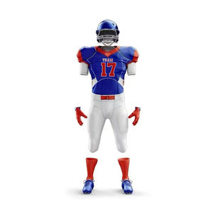 Nouveaux uniformes de football américain personnalisés avec logo sur mesure, respirants, grandes tailles, coupe ajustée, 100 % polyester - Product Image 6