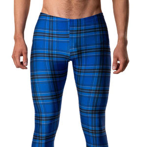 Custom Logo Breathable <b>Men</b> Gym Wear <b>Compression</b> Baselayer One Leg Pants <b>Men</b> <b>Leggings</b> - Product Image 2