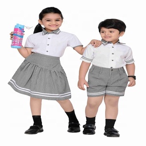 Uniformes de escuela primaria de material de grado Certificado conjunto de vestido logotipo personalizado de alta calidad unisex para niños de todas las edades - Product Image 1