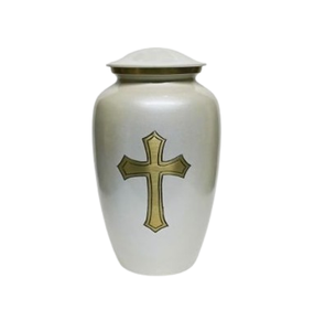 Set of Two Glossy Antique Finishing Metal Cremation Urn Commercial Equipment <b>Funeral</b> <b>Supplies</b> Columbarium - Product Image 5