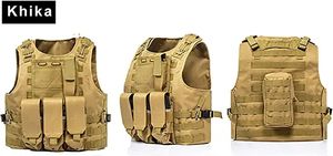 Chaleco de camuflaje para acampar de alta calidad, chaleco de camuflaje duradero ajustable profesional personalizado para chaleco de actividades al aire libre - Product Image 6