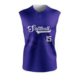 Latest Design Hot Sale Sleeveless Softball <b>Shirts</b> Comfortable Training Wear Sleeveless Softball <b>Shirts</b> - Product Image 3