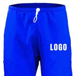 Ensembles d'uniformes d'infirmière à manches courtes Costume de gommage personnalisé Utilisation d'hôpital Tissu tricoté Scrubs médicaux unisexes - Product Image 5