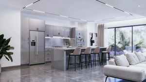 Juego de Muebles de Cocina Modernos Europeos de MDF con Melamina UV, Madera Maciza, Armario Modular Multifuncional, Fábrica de Vietnam - Product Image 2