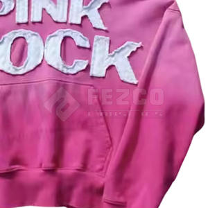 Meilleure qualité hommes en détresse broderie Hoodies 100% coton à prix raisonnable Top produit avec col à capuche - Product Image 6