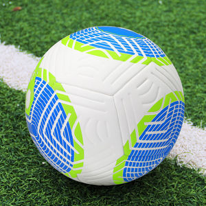 Ballon de football en cuir professionnel de conception machine, avec vessie en butyle à adhérence douce, service OEM pour clubs, pour le football pakistanais - Product Image 6
