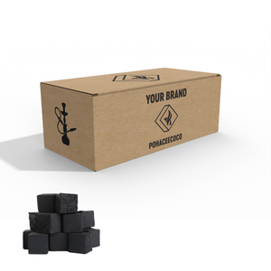 Indonésie Narguilé Shisha Charbon de bois de coco naturel de qualité supérieure fabriqué à 100% Briquette de charbon de bois de coco Marque privée OEM - Product Image 1