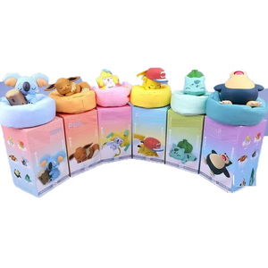 YY กล่องใสชุดฝันดาวนอน Kawaii แอ็กชันฟิกเกอร์มินิ Pikachu eevee ของเล่นเด็กโมเดล - Product Image 3