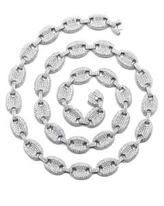 Elegante Cadena Cubana de Miami en Oro de 10k y 14k con Diamantes Naturales VVS, Collar Hip Hop con Incrustaciones de Diamantes, Joyería de Lujo de Alta Calidad - Product Image 1