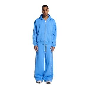 Conjunto Deportivo Informal Esencial para el Día a Día, Sudadera con Capucha Transpirable y Pantalones Jogger a Juego, GAM Stones, 100% Algodón, Corte Holgado - Product Image 1